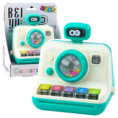 Interactive Camera Piano Rattle Lights Sounds White Green