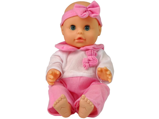 Lalka Piżama 30 cm Różowa Butelka Nocnik Pije 