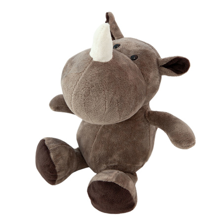 Plüsch Maskottchen Kuscheltier Nashorn Braun 25cm