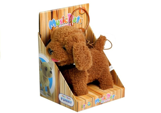 Interactive Dog On a Leash with Dog House Poodle