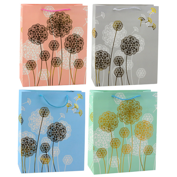 Gift Bag Dandelions Gold Elements 32 x 26 x 12cm