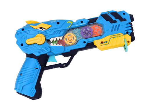 Gun-Projektor-Dinosaurier-Lichter klingen blau-rot