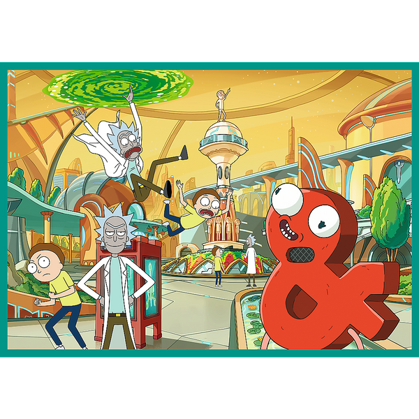 Puzzle - 4x250 - Die verrückte Welt von Rick and Morty - Warner Rick and Morty Trefl 13338
