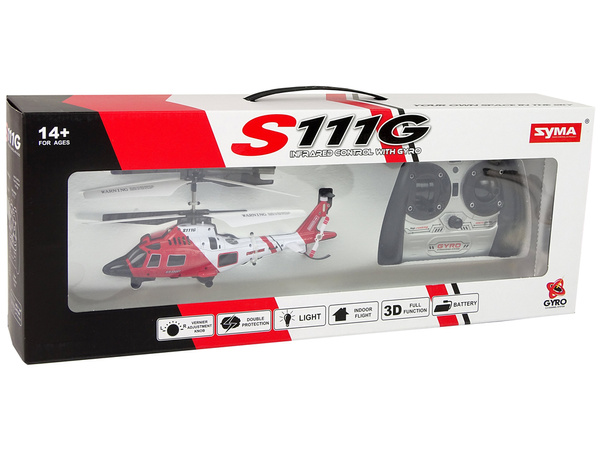 SYMA S111G helicopter + Remote Control R/C GYRO