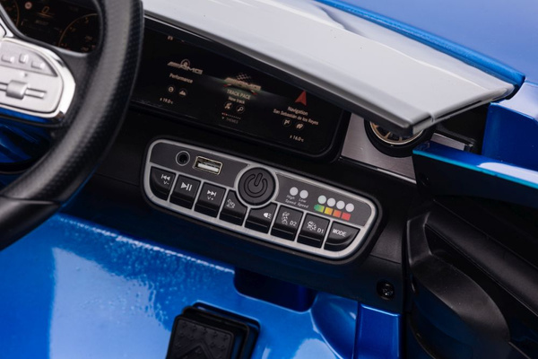 Batteriebetriebenes Auto Mercedes CLA 45s AMG Blau lackiert 4x4