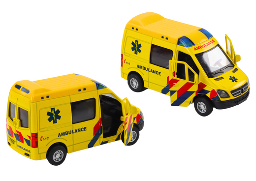 Ambulance Ambulance 1:32 Opening Doors Lights Sounds Drive Yellow