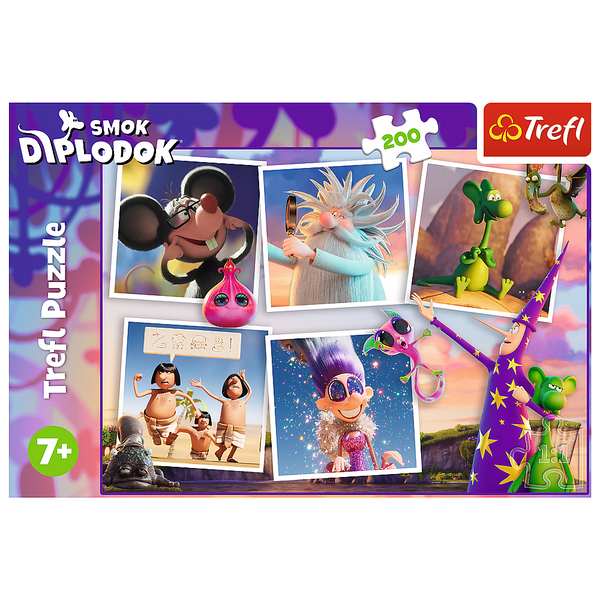 Puzzle - "200" - Abenteuer des Diplodocus-Drachen Trefl 13322