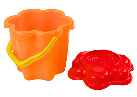 Set for Sand, Bucket, Strainer, Molds, 8 pieces, Colorful
