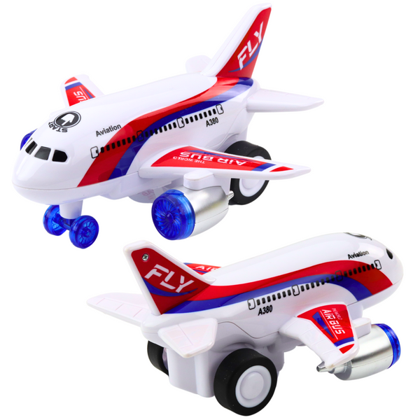 Battery Operated Passenger Plane Lights Sounds Drive Mix