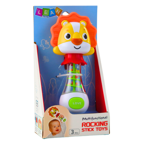 Rattle Toy for Baby Lion with Colorful Balls