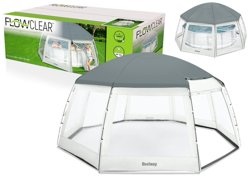 Pavillon-Zelt für Swimmingpool 600 x 600 x 295 cm Bestway 58612