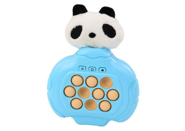 Pop-It Panda Game Plüschblaues Arcade-Konsolenpad mit Vibrationen