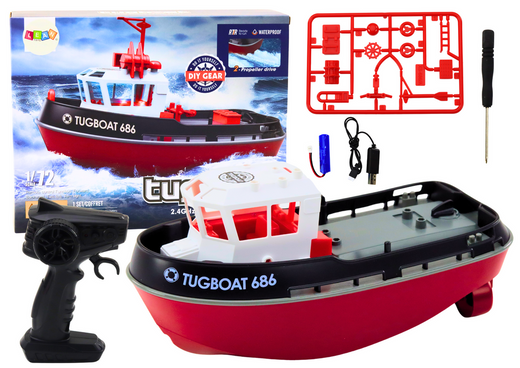 Ferngesteuertes RC-Boot 1:72 Motorboot 35 km/h