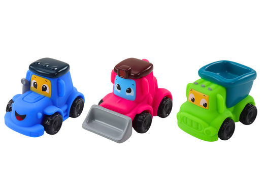Set of Agricultural Vehicles for Toddlers Rubber Soft