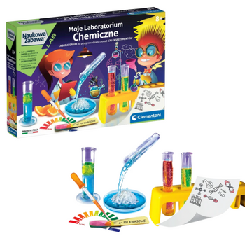 Mein Chemielabor-Set Polnische Sprache Clementoni 60250