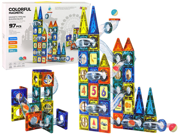 Magnetic Castle 97 el. Plastic