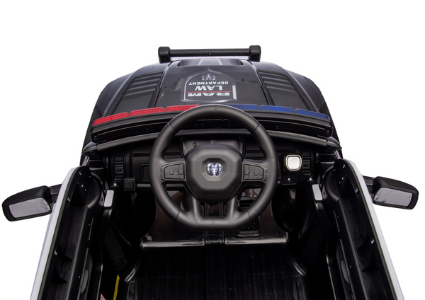 Battery Operated Car ZB618P Dodge Ram Police Black