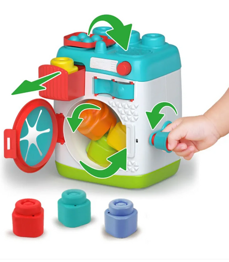 Clemmy Pralka Sensoryczna Sorter Klocki Clementoni 17582