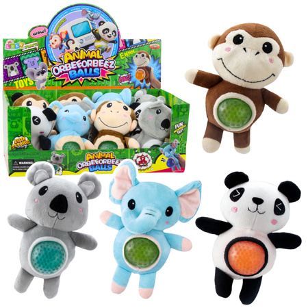 Plush Toy Squeezable Tummy with Water Balls 17cm Mix