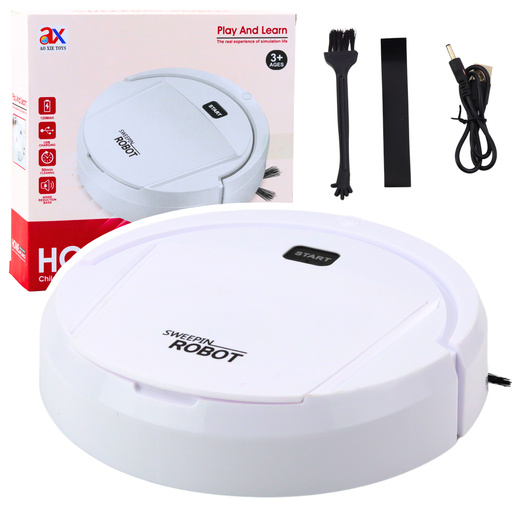 Robot Vacuum Cleaner Toy For Kids White