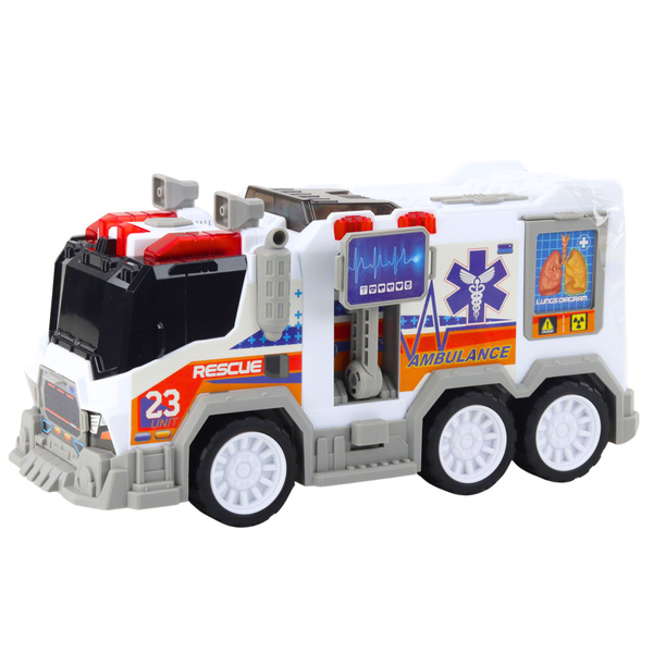 Ambulance City Ambulance Medical Vehicle Drive Lights Sounds