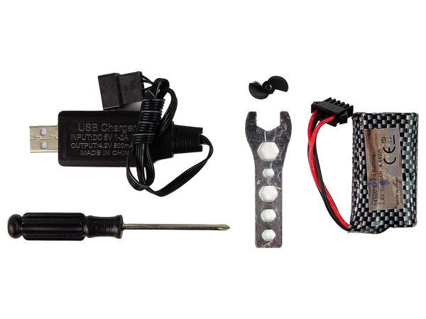 R/C Remote Controlled Motorboat 2.4G Red 20-25 KM/H