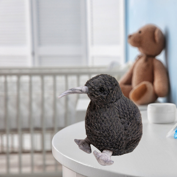 Plush Kiwi Bird Plush Toy Mascot Cuddly Toy Black 17cm