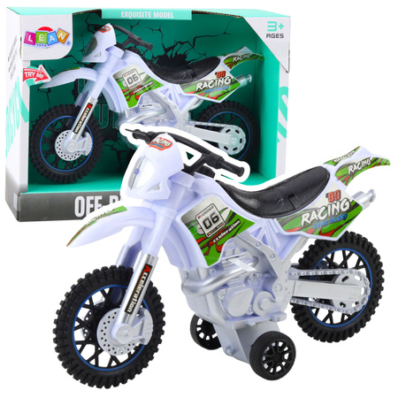 Motocross Offroad-Fahrt Lichter Sounds Weiß