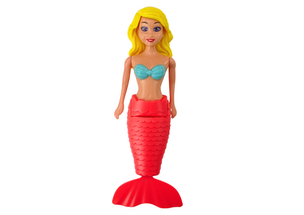 Mermaid Bath Wind Up Water Floating Turquoise Pink Doll MIX