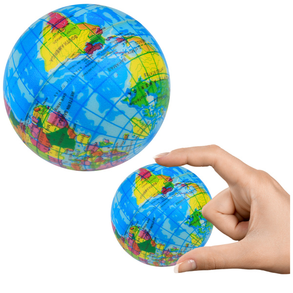 Anti-Stress-Ball zum Kneten von Erdkugeln für Übungen, 6 cm