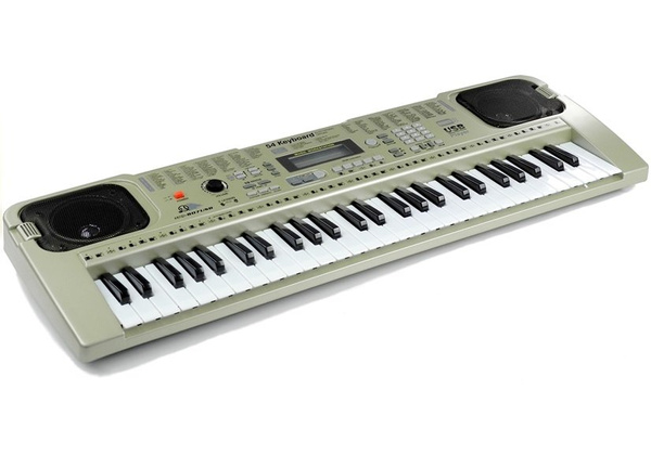 Keyboard Piano Klavier MQ807 54 Tasten LCD Anzeige Mikrofon USB Musik