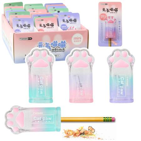 Bleistiftspitzer Katzenpfote für dünne Bleistifte