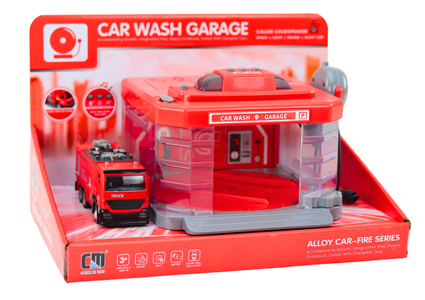 Feuerwehr-Walkie-Talkie-Lichter, Geräusche, Wasser