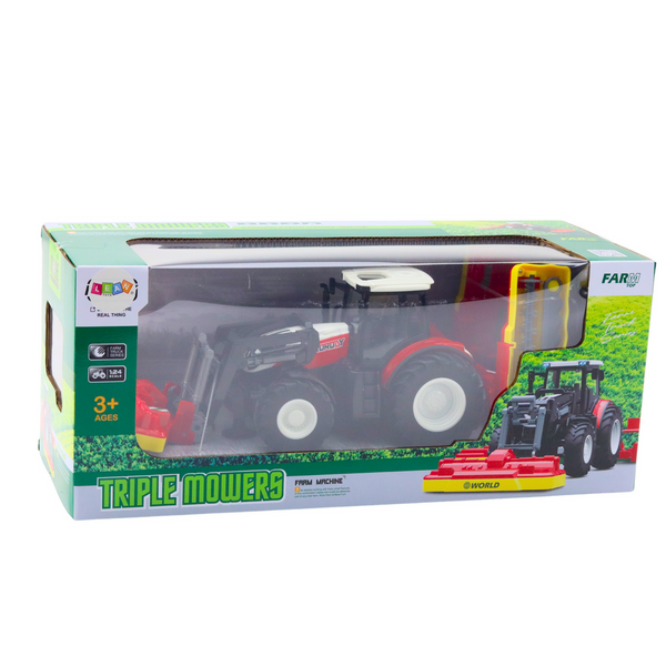 Remote Controlled RC 2.4G Agricultural Tractor With Lawn Mowers