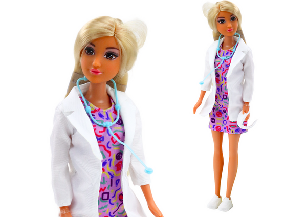 Anlily 4in1 doll Doctor Hairdresser Cook Animals Clothes Accessories