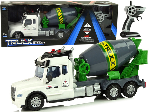 Concrete Truck R/C Rotating Pear White Pilot 2.4 G