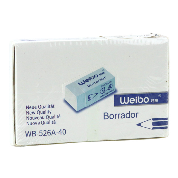 White School Office Eraser WB-526A -40 3.5cm