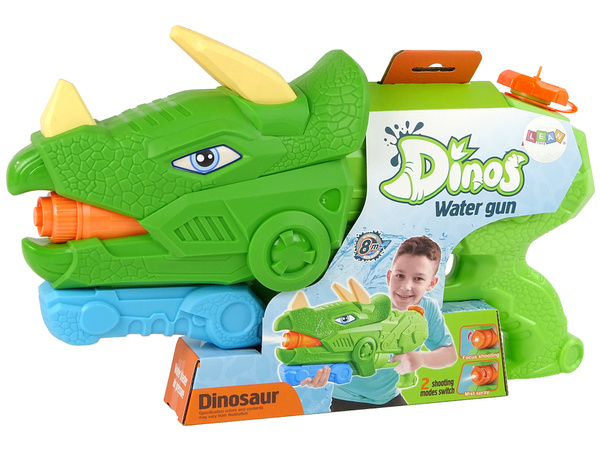 Dinosaurier-Wasserpistole 1330ml Grüne Reichweite 8m