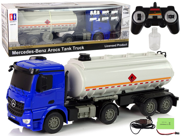 R/C Mercedes Arocs Blue Tanklastzug 1:26 Wasser