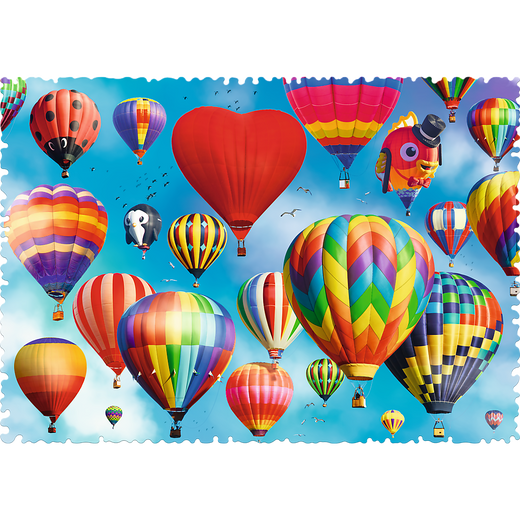 Puzzle - 600 Crazy Shapes - Colorful Balloons 11112