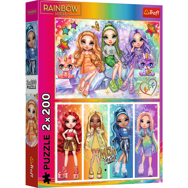 Puzzle - 2x200 - Rainbow dolls / MGA Rainbow high Trefl 13335