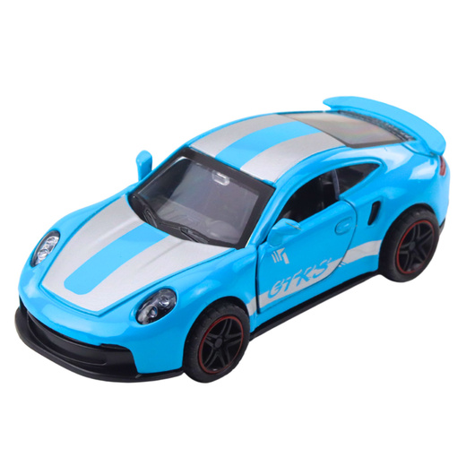 Samochód Wyścigowy Metalowy Napęd Otwierane Drzwi Niebieski GTRS 1:43