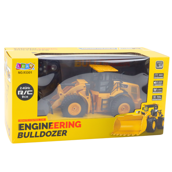 Ferngesteuerter RC-Bagger Bulldozer 2.4G 9CH Gelb