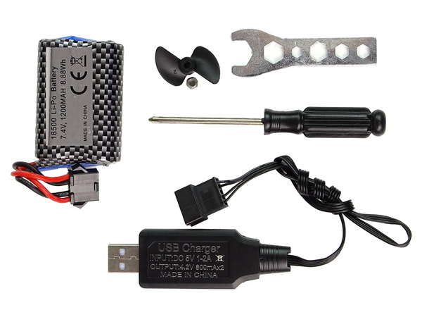 Motorboot R/C 2.4G Rot