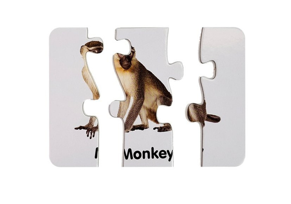 Educational Puzzle Wild Animals Puzzle 10 English Connections