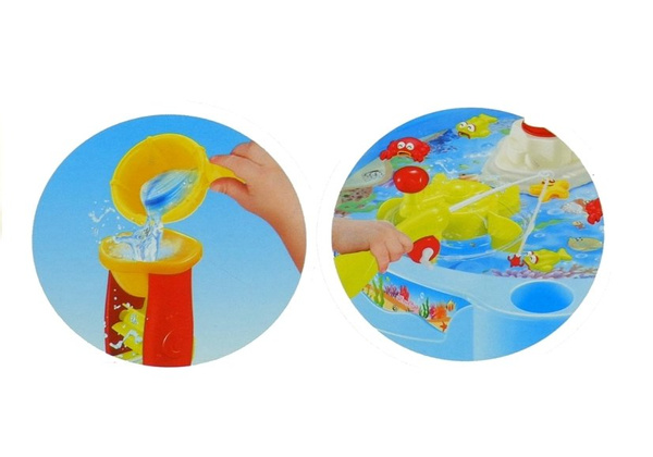 Kindertisch musikalischer Leuchtturm Fische 2 Angeln kleine Rutsche Spiel