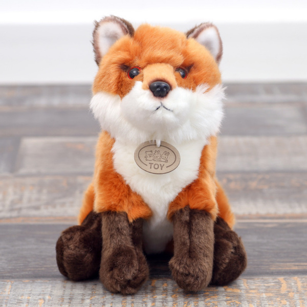 Plush Mascot Cuddly Toy Fox Ginger Brown 23cm