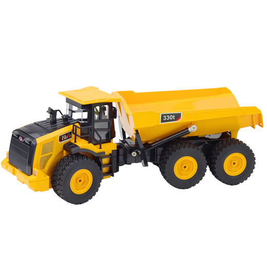 Remote Controlled RC Dump Truck Transporter Sounds 9CH 2.4G Yellow
