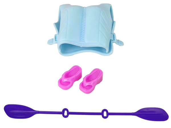 Set Doll Accessories Kayak Orange