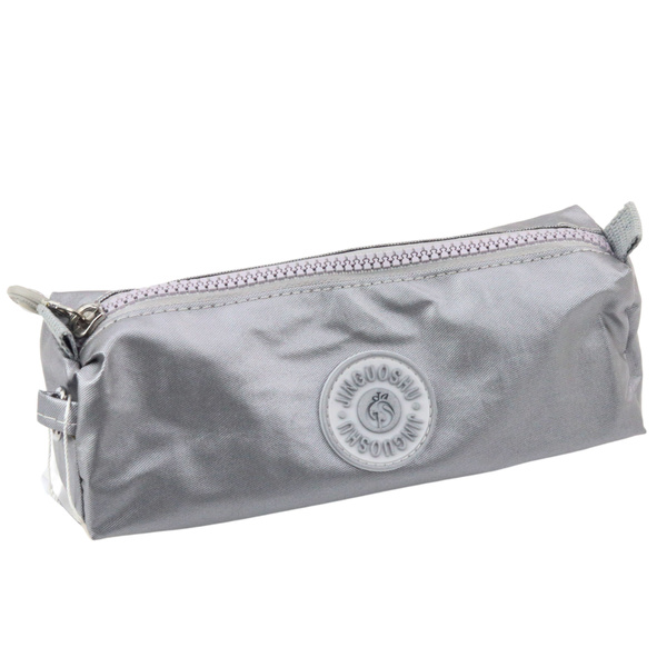 School Pencil Case Organizer Single Compartment Gray 21.5cm